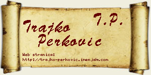 Trajko Perković vizit kartica